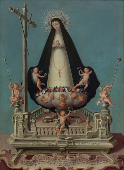 Jungfrau der Einsamkeit, aus dem Kloster Mínimos de la Victoria von José Campeche